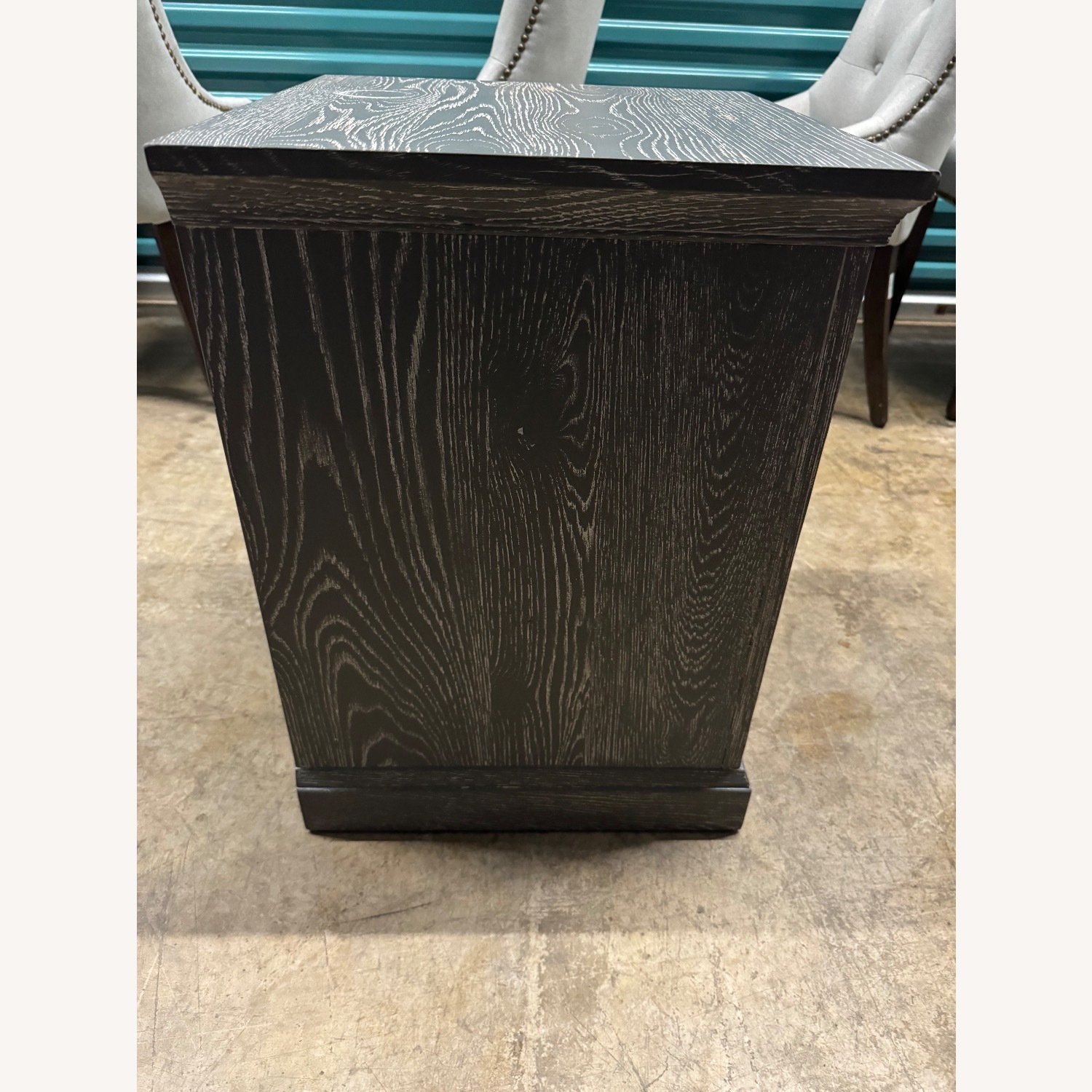 Pottery Barn Kids Dark Gray Wood Nightstands - image-5