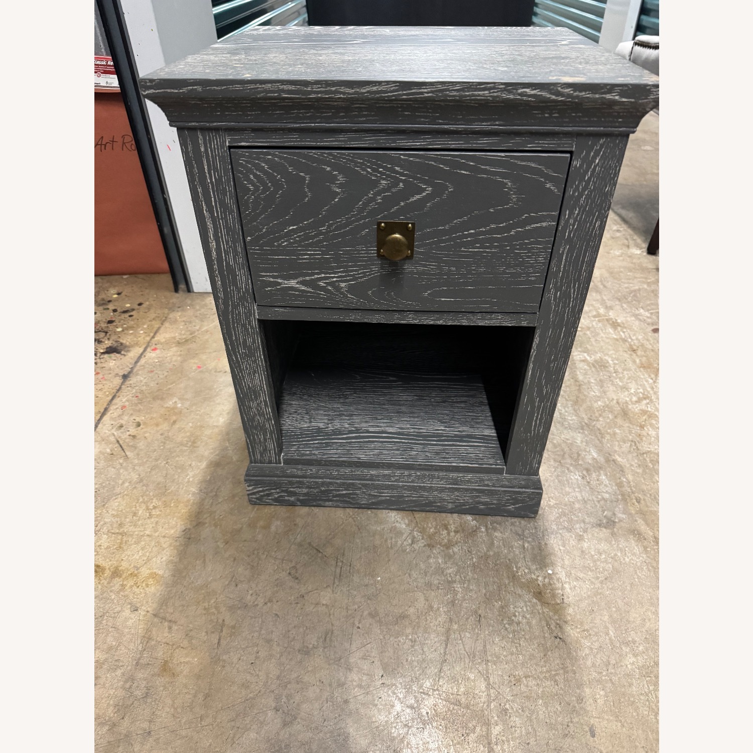 Pottery Barn Kids Dark Gray Wood Nightstands - image-6