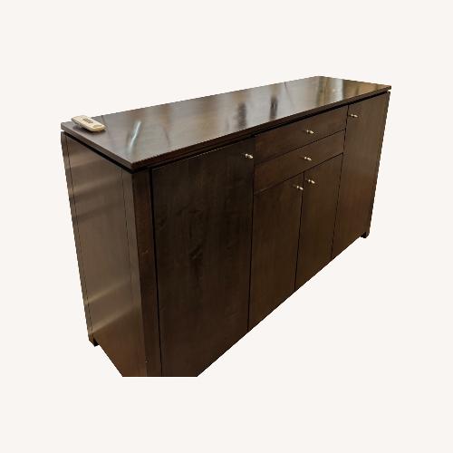 Used Dark Brown Wood Sideboard for sale on AptDeco