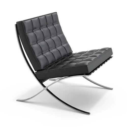 Used Knoll Black Leather Barcelona Benches for sale on AptDeco