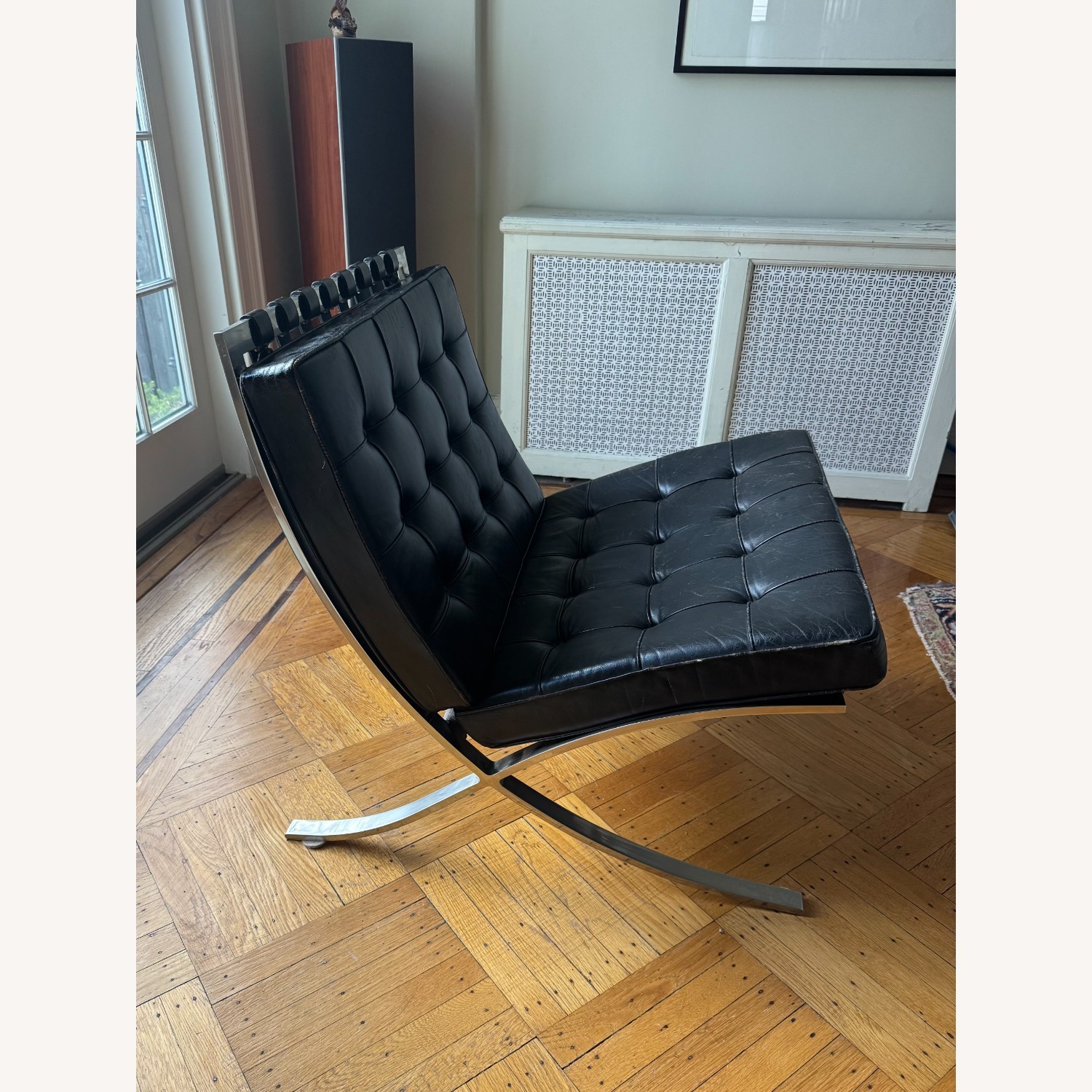 Knoll Black Leather Barcelona Benches - image-3