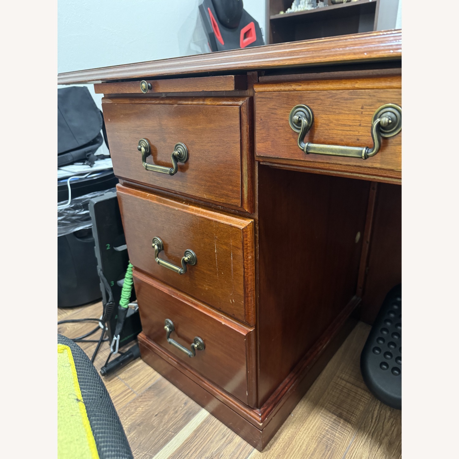 Light Brown Wood Desk - image-8