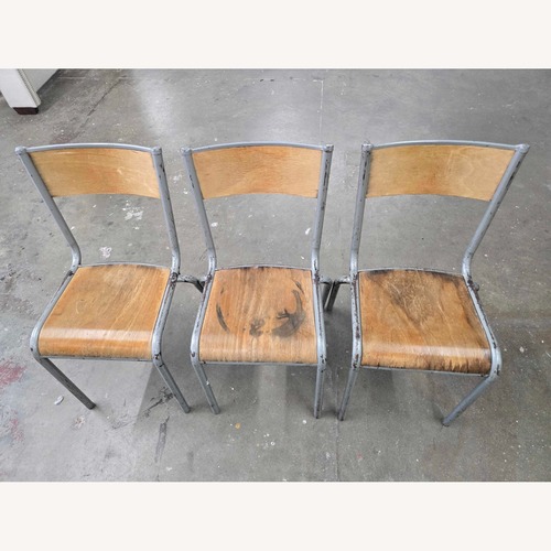 Used Antique Vintage Natural Metal Dining Chairs for sale on AptDeco