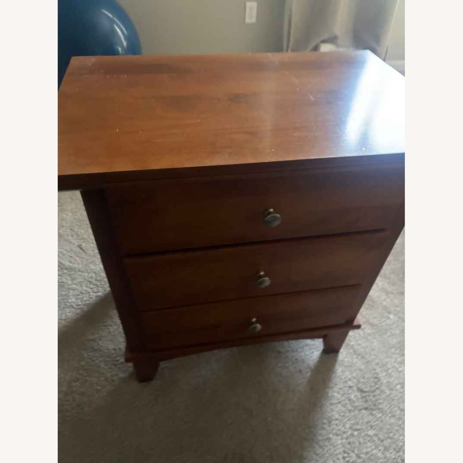 Pine Wood Nightstand  - image-8