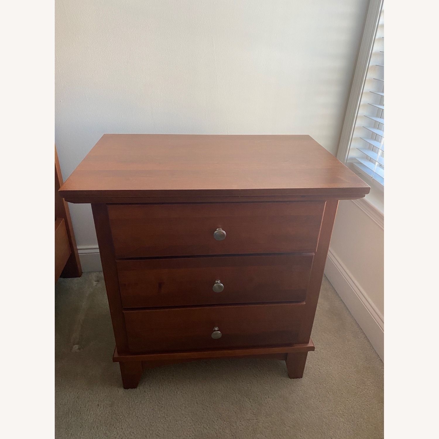 Pine Wood Nightstand  - image-1