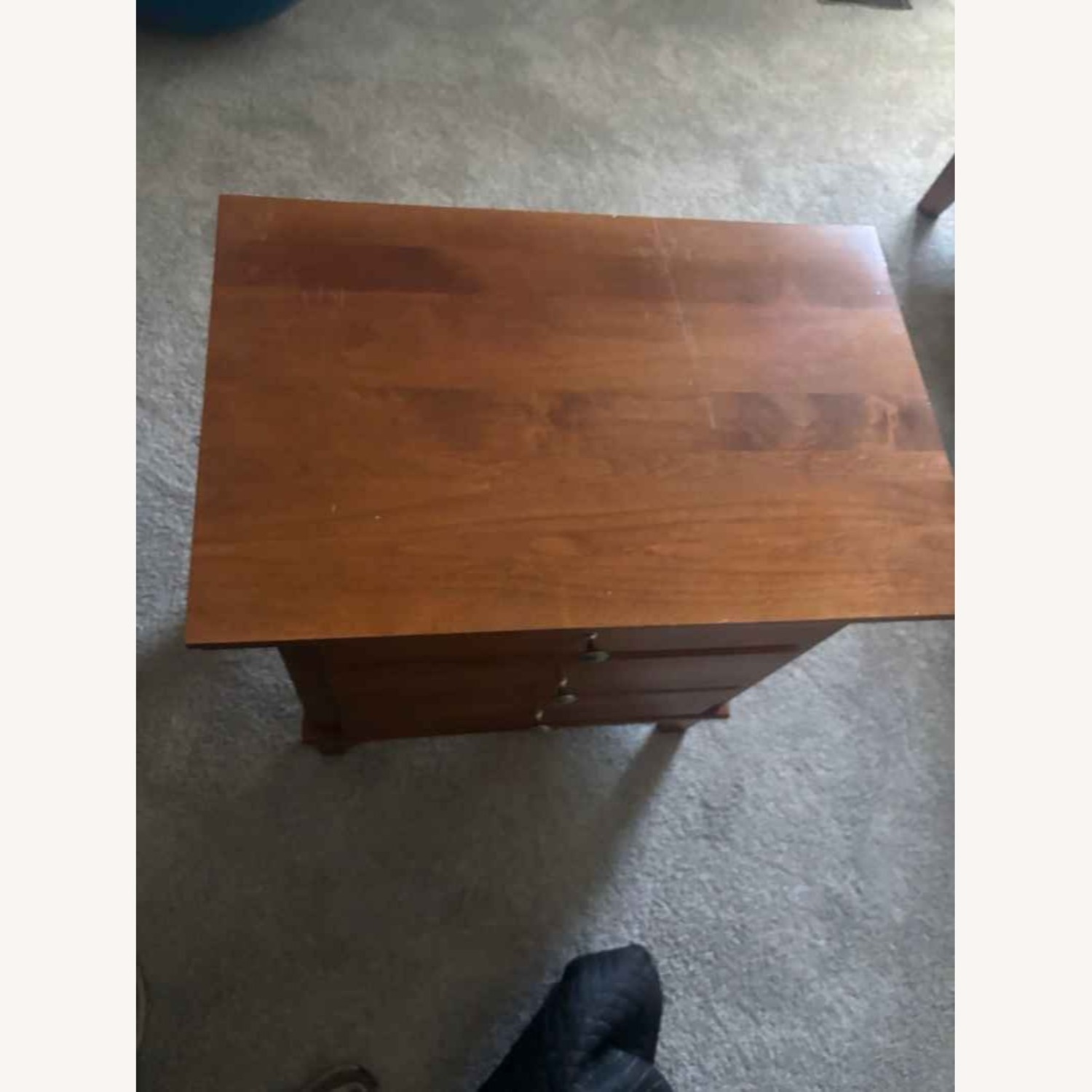 Pine Wood Nightstand  - image-9