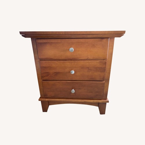 Used Pine Wood Nightstand  for sale on AptDeco