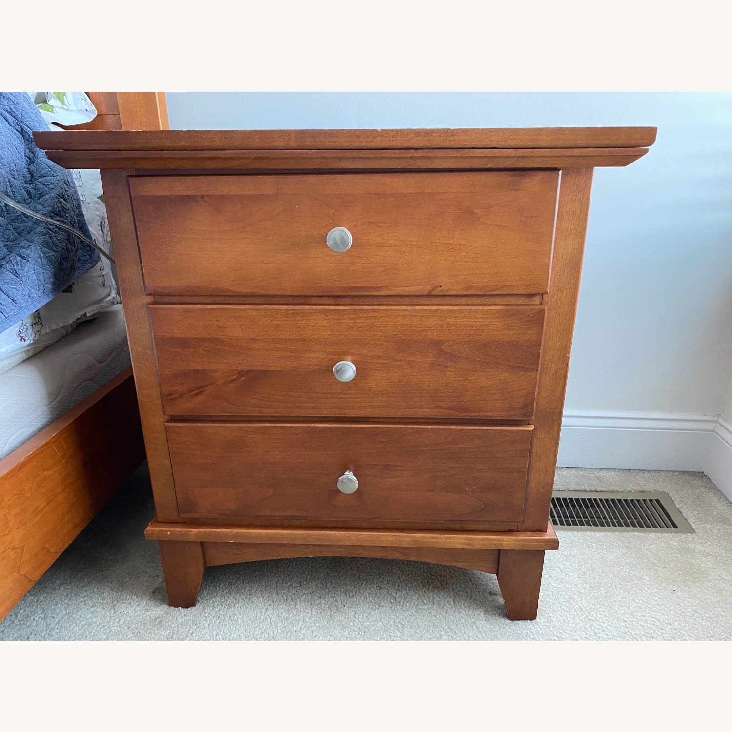 Pine Wood Nightstand  - image-5