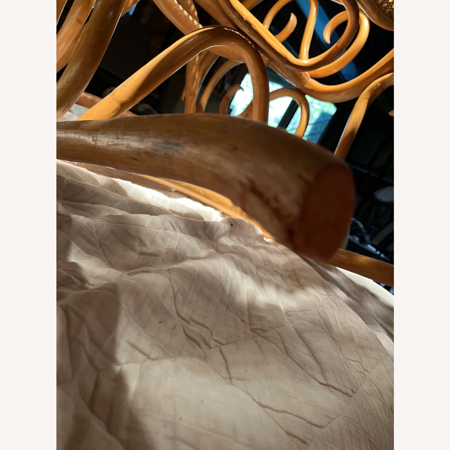 Vintage/Antique Finds Natural Wood Accent Chair - image-1