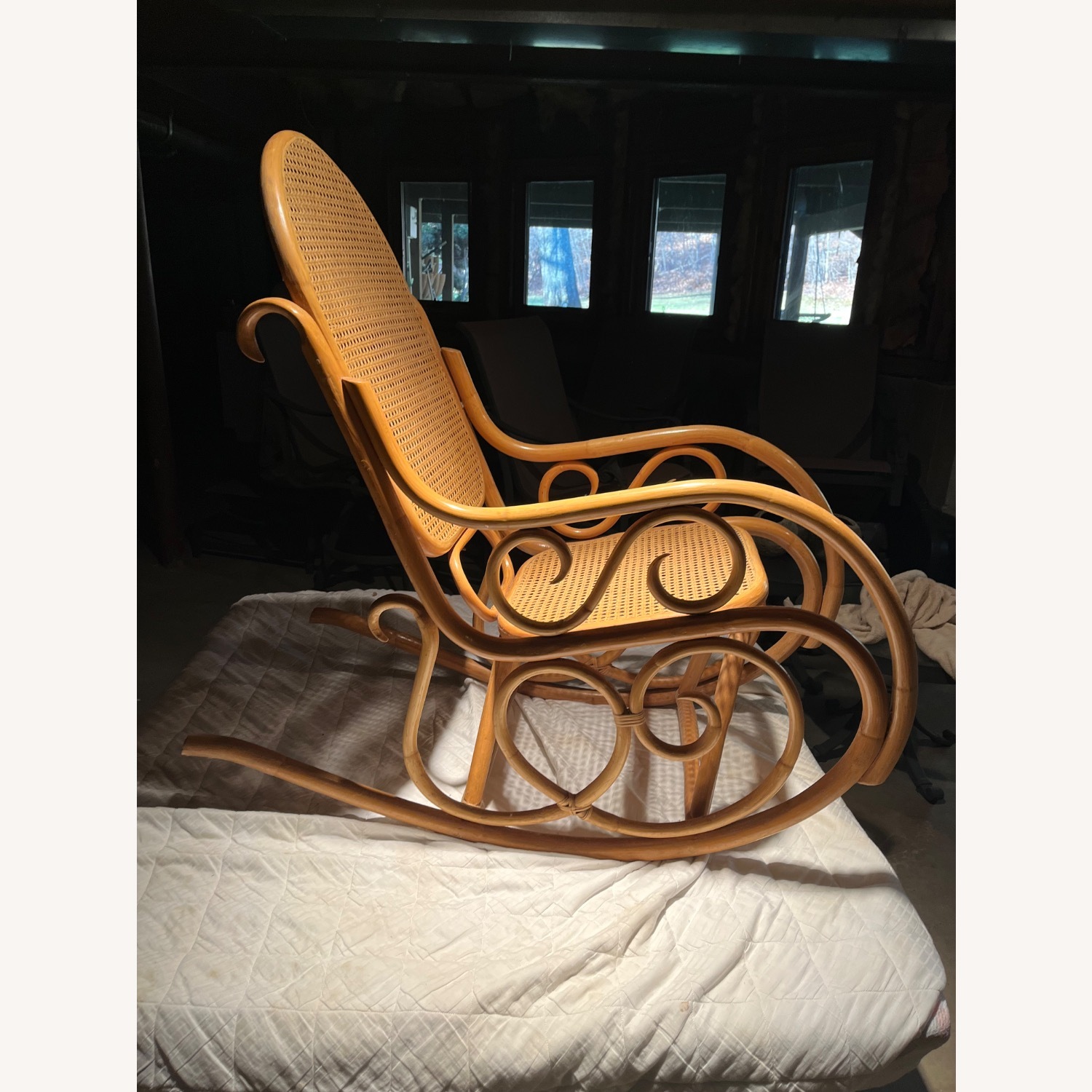 Vintage/Antique Finds Natural Wood Accent Chair - image-4