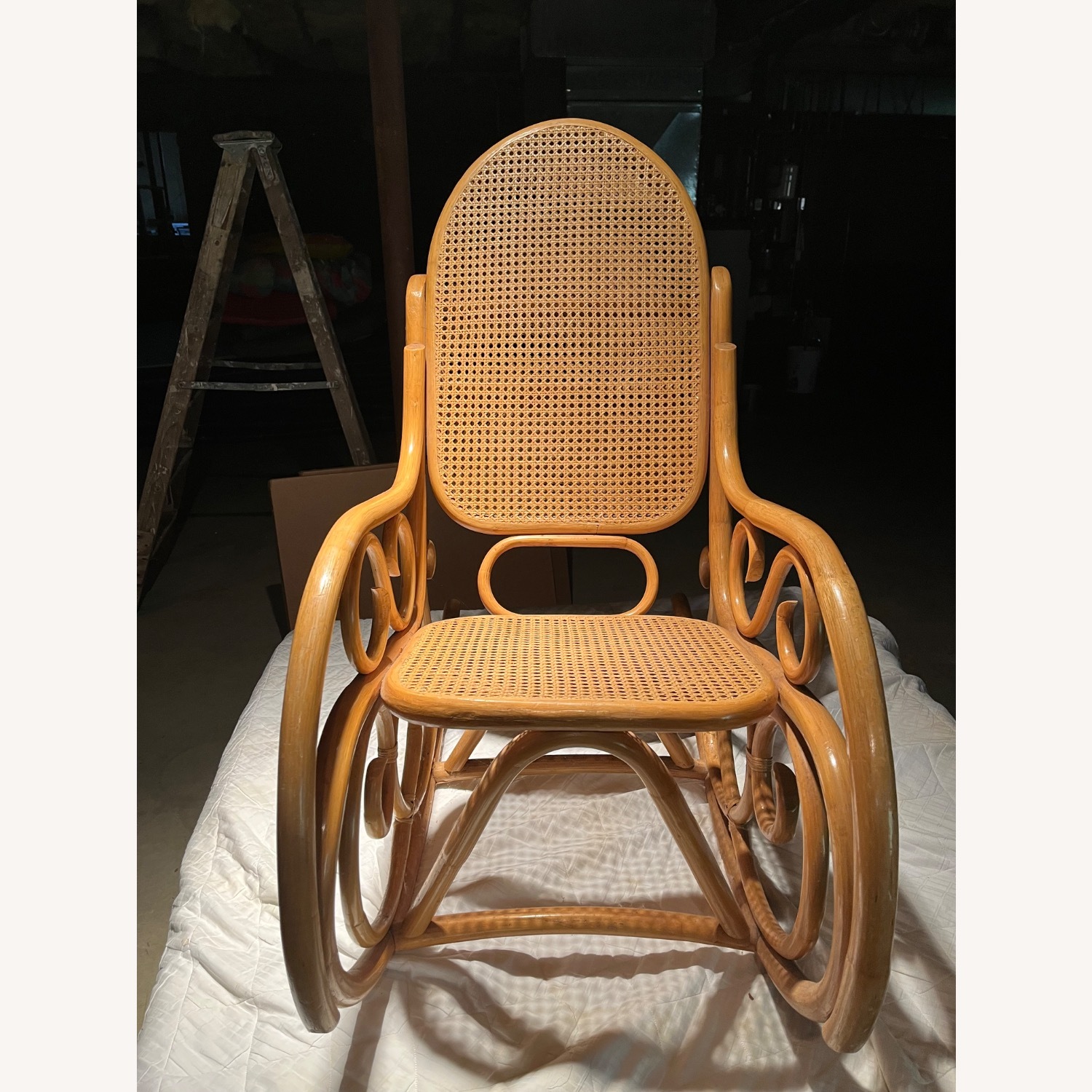 Vintage/Antique Finds Natural Wood Accent Chair - image-0