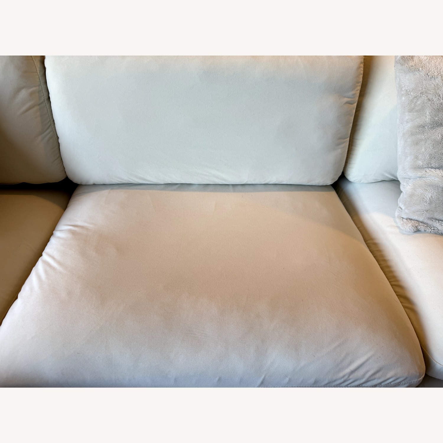Wayfair Natural Velvet 3+ Seater Sofa - image-3