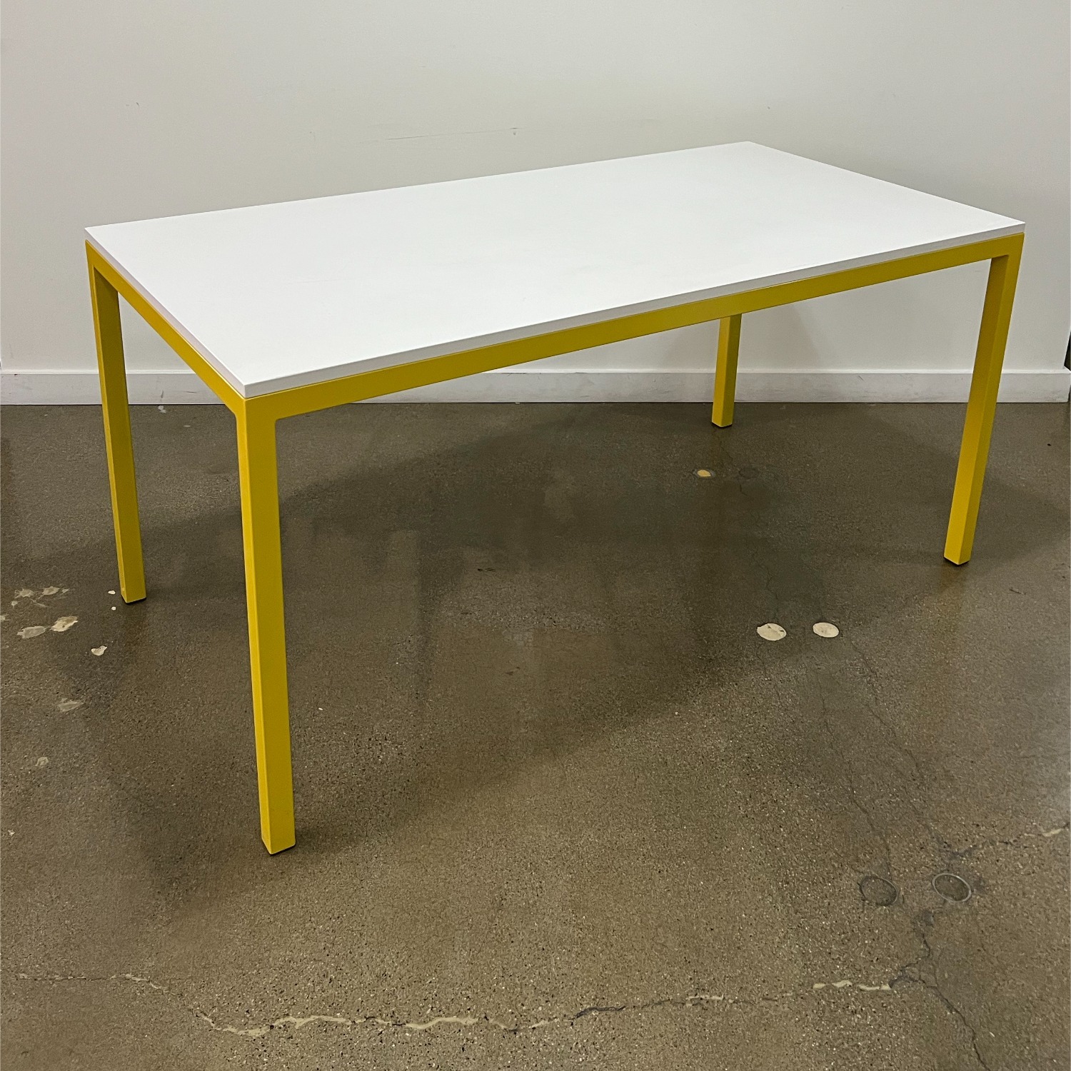 Room & Board Yellow Steel Dining Table - image-1