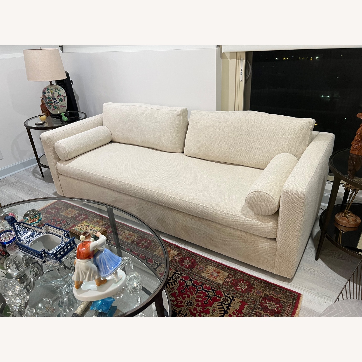 Crate & Barrel Aris White 3+ Seater Sofa - image-4