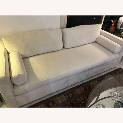 Used Crate & Barrel Aris White 3+ Seater Sofa for sale on AptDeco