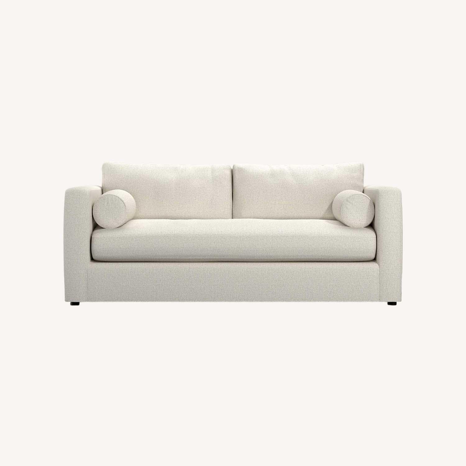 Crate & Barrel Aris White 3+ Seater Sofa - image-0