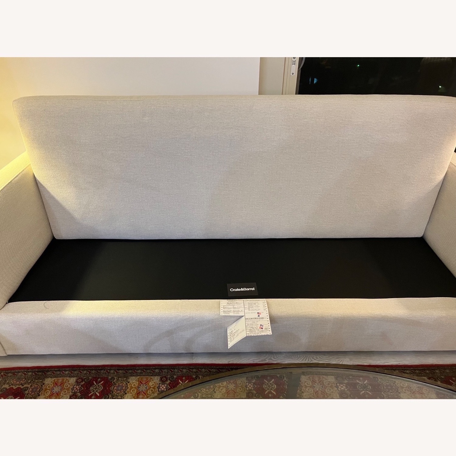 Crate & Barrel Aris White 3+ Seater Sofa - image-6