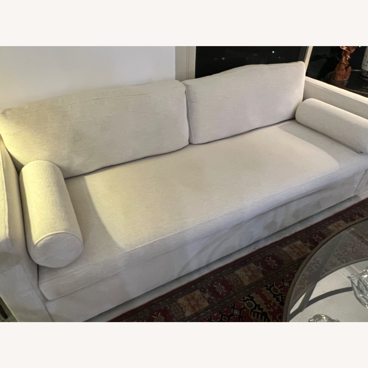 Crate & Barrel Aris White 3+ Seater Sofa - image-5