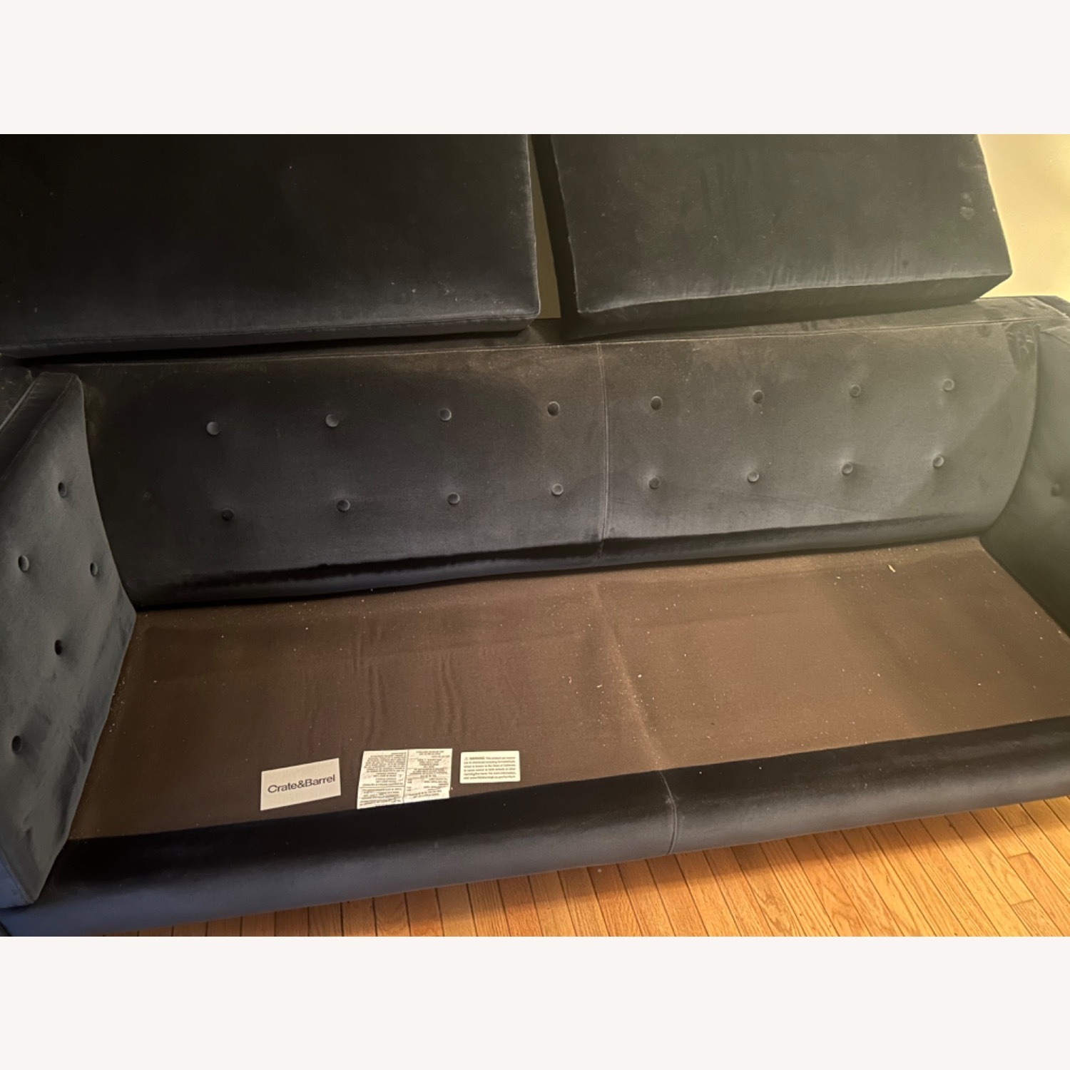 Crate & Barrel Aiden Velvet 3+ Seater Sofa - image-5
