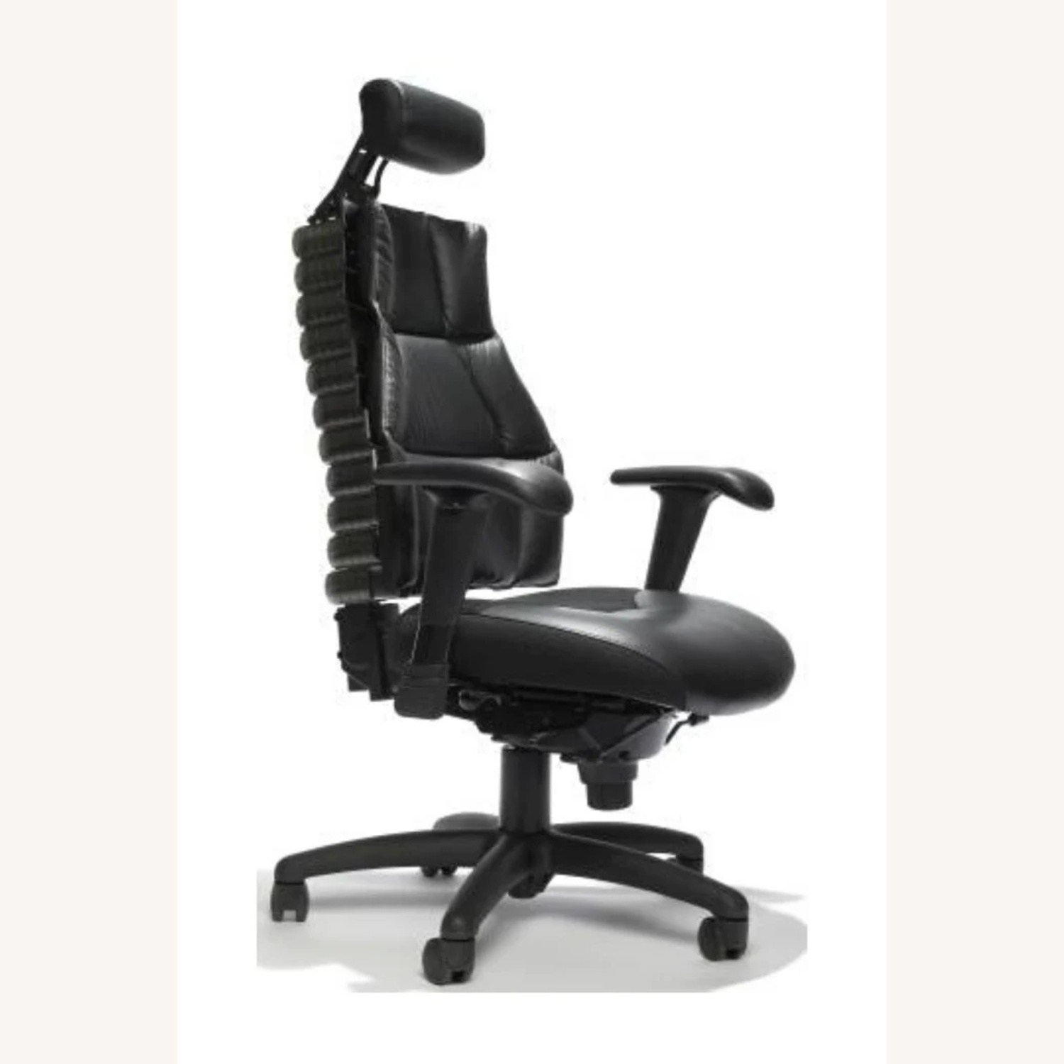 Verte Black Leather Office Chair - image-7