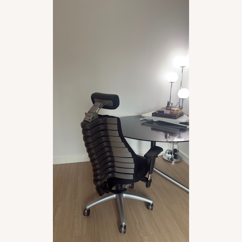 Used Verte Black Leather Office Chair for sale on AptDeco