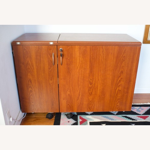 Used Kangaroo Sewing Wallaby Hydraulic Sewing Cabinet for sale on AptDeco