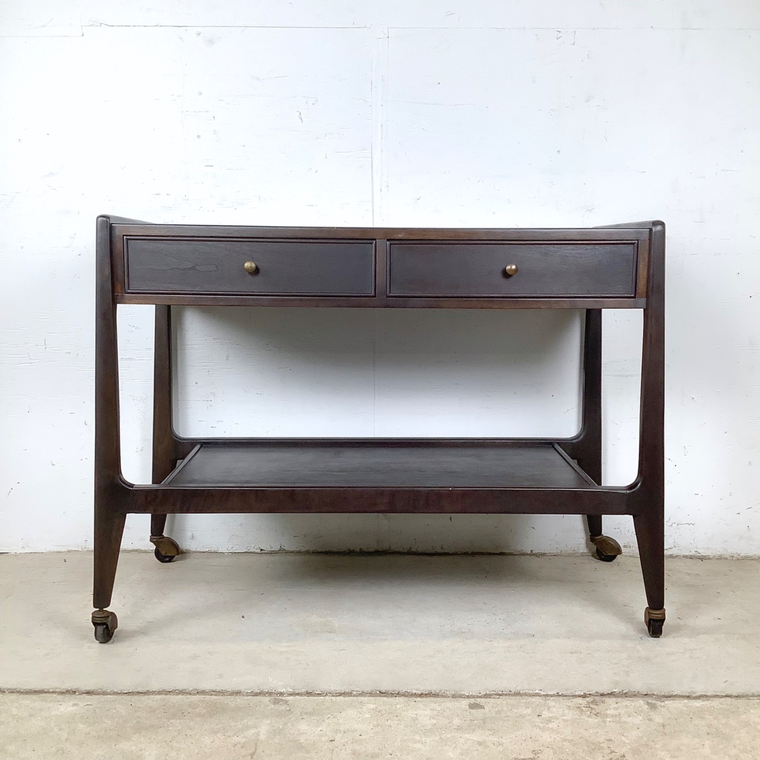 Mid-Century Mt. Airy "Facade" Bar or Serving Cart - image-0