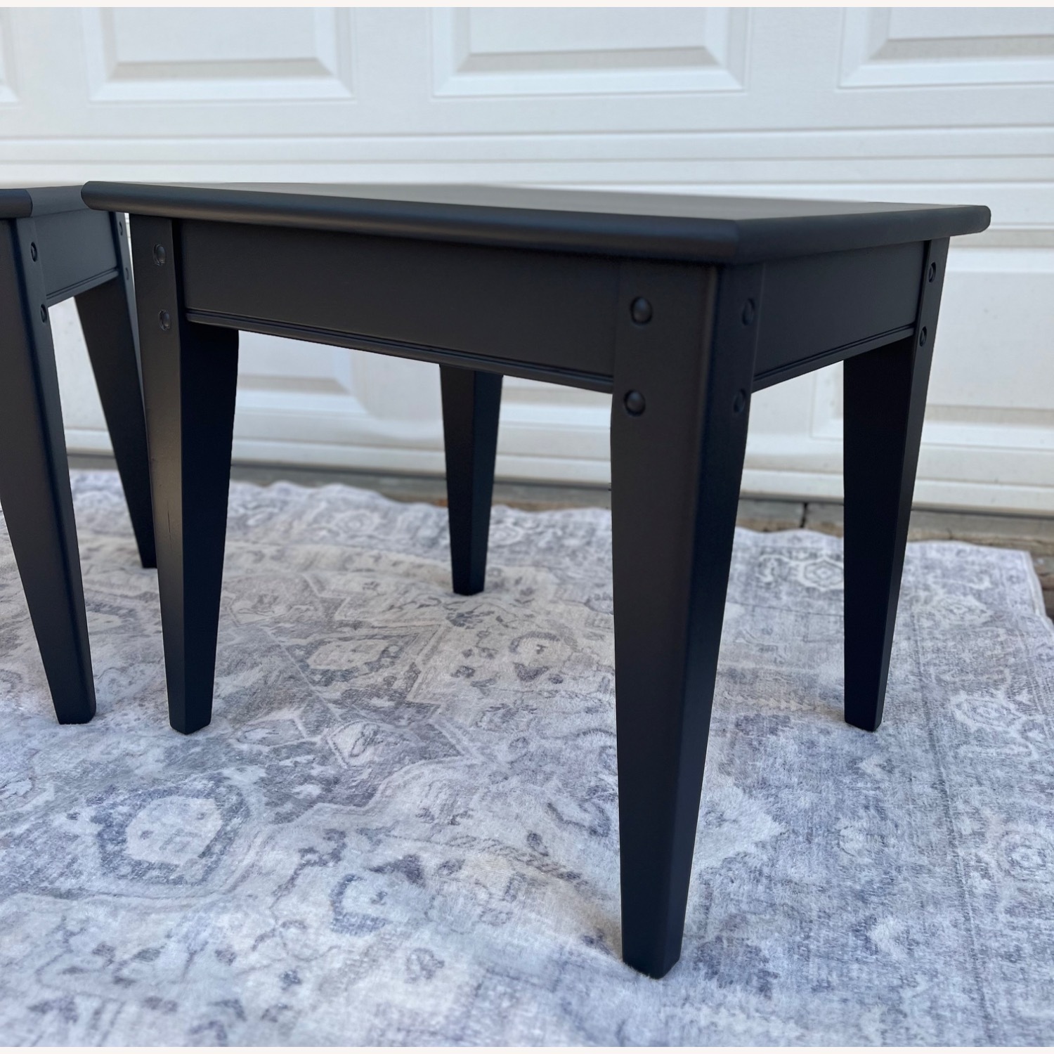 Black Wood Side Tables - image-2
