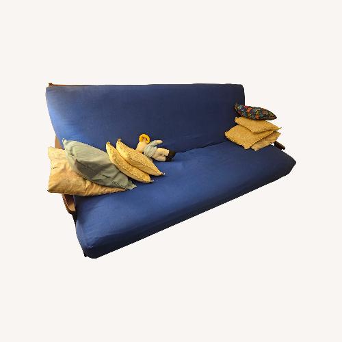 Used Blue Futon for sale on AptDeco