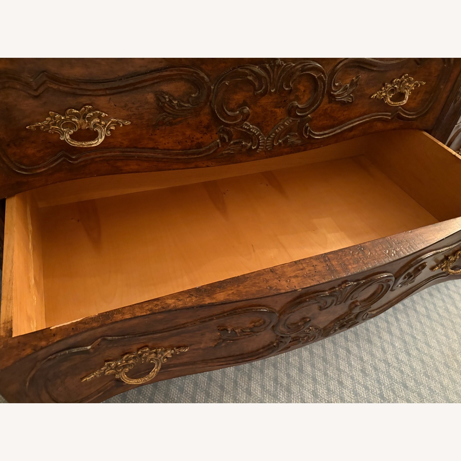 Louis Mittman Carved Walnut Dresser - image-12