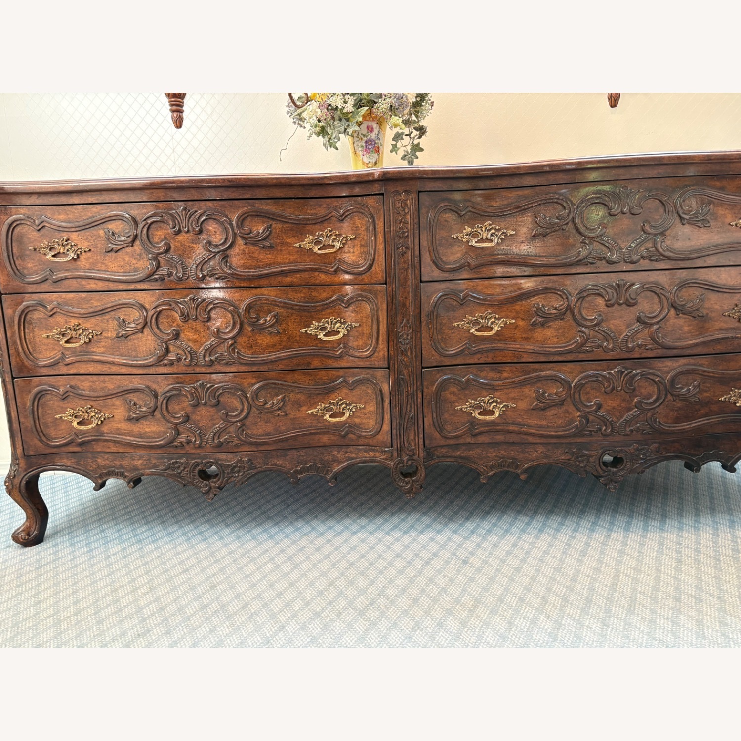 Louis Mittman Carved Walnut Dresser - image-5