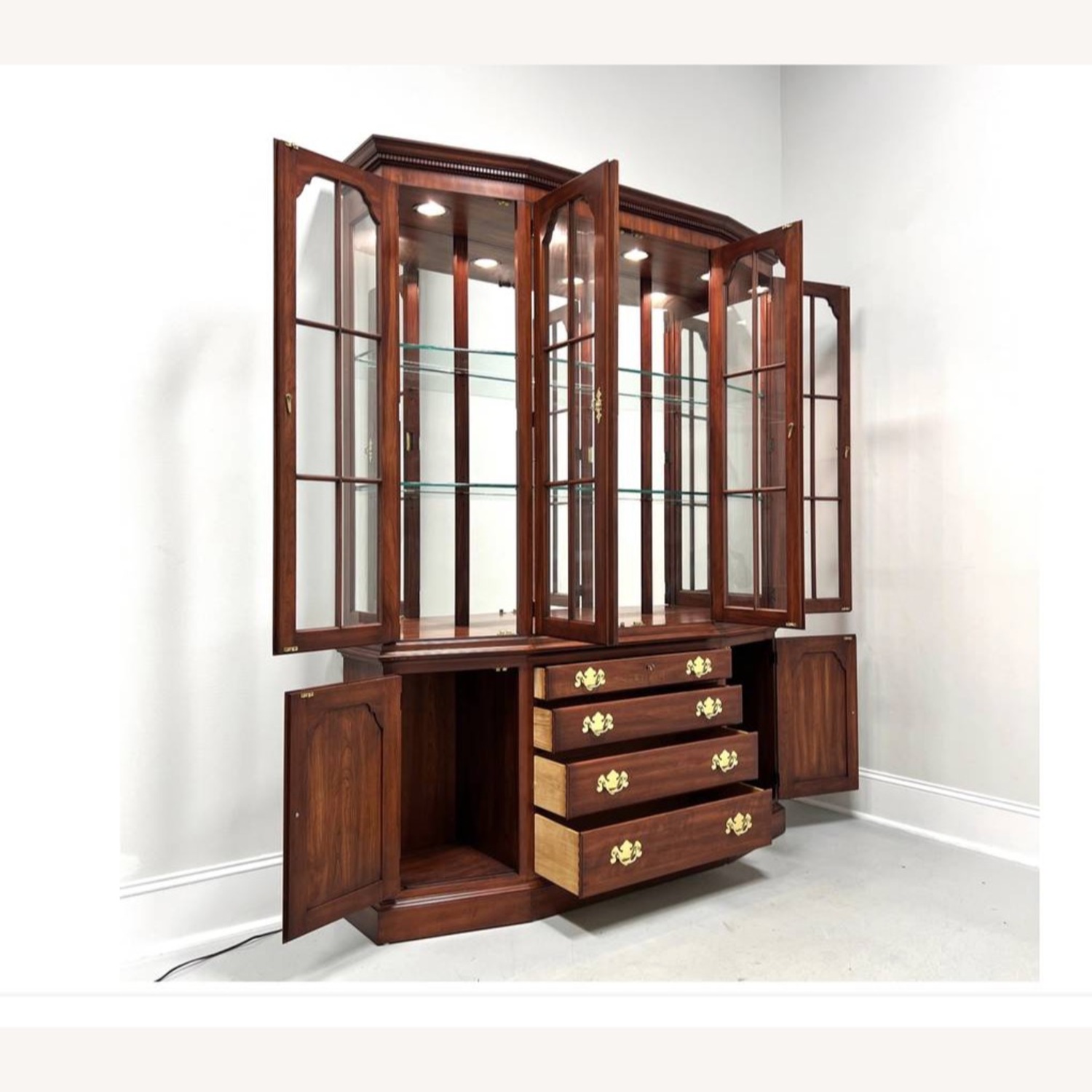 Elegant Henkel Harris Wild Black Cherry Breakfront - image-2