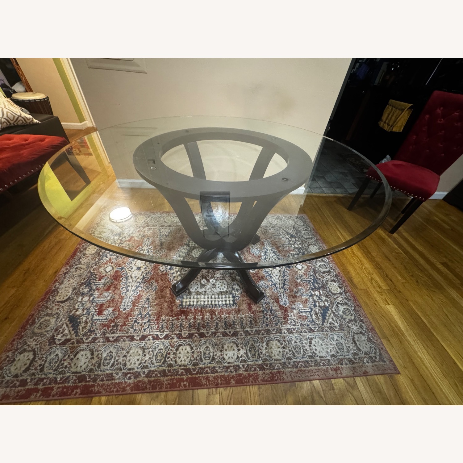 Raymour & Flanigan Dark Brown Dining Table - image-0