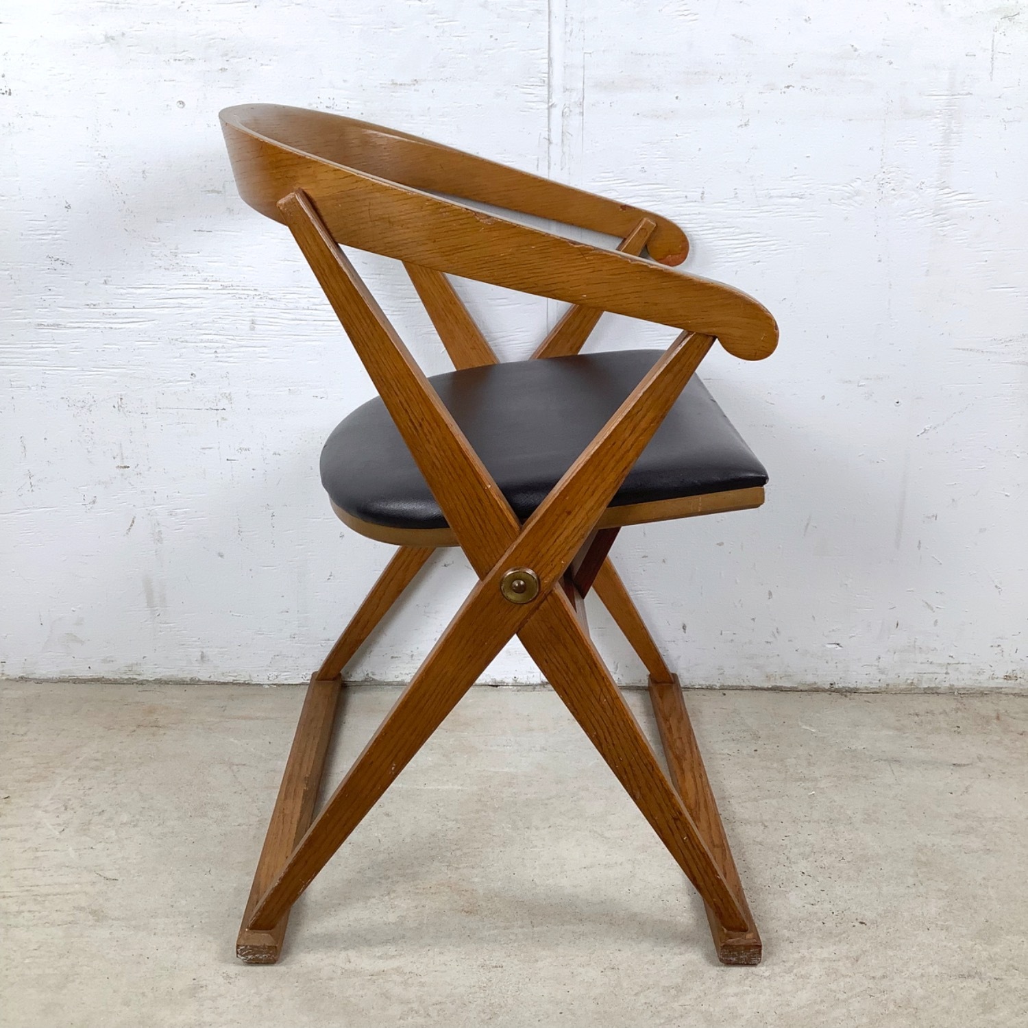 Drexel Vintage Campaign Chair, Rounded Back - image-6