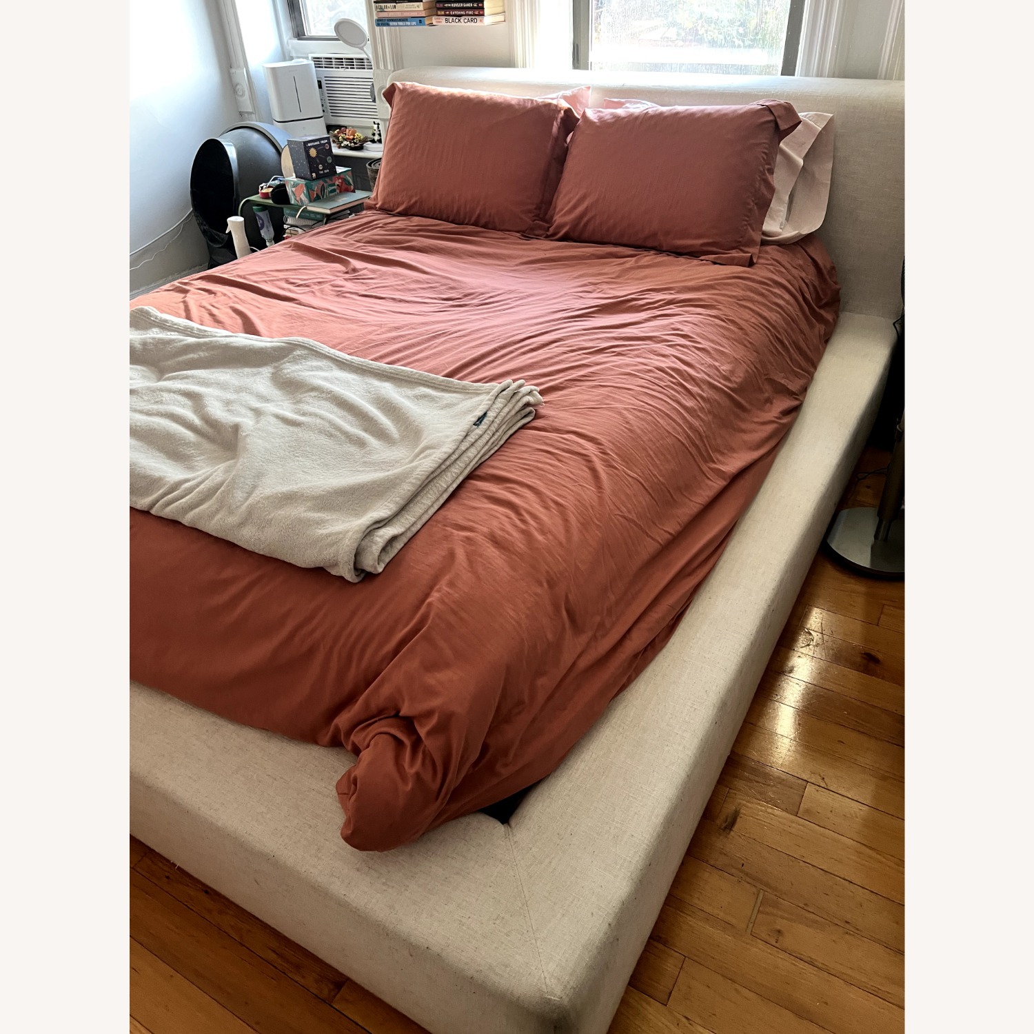 Castlery Dawson Beach Linen Fabric Queen Bed - image-2