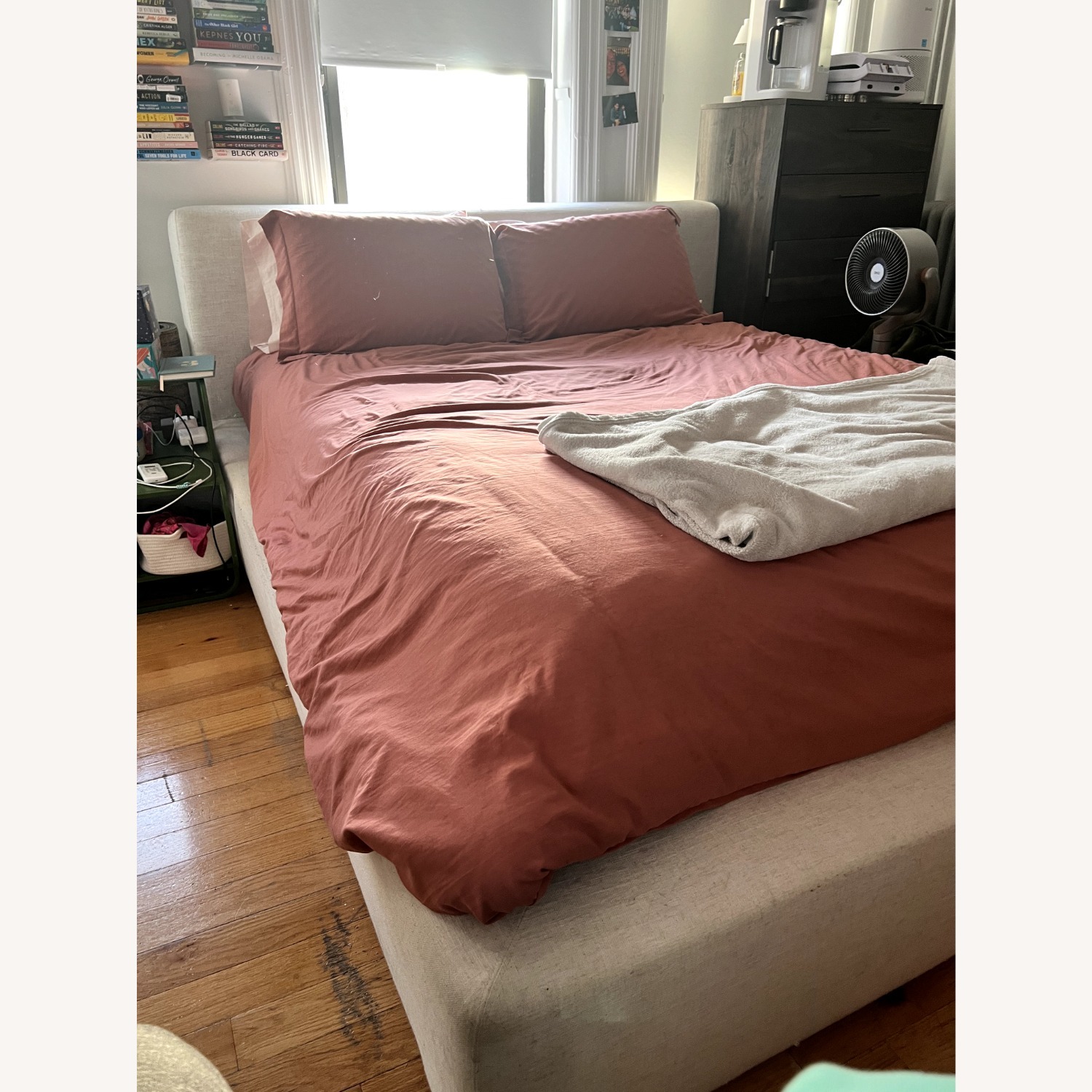 Castlery Dawson Beach Linen Fabric Queen Bed - image-3