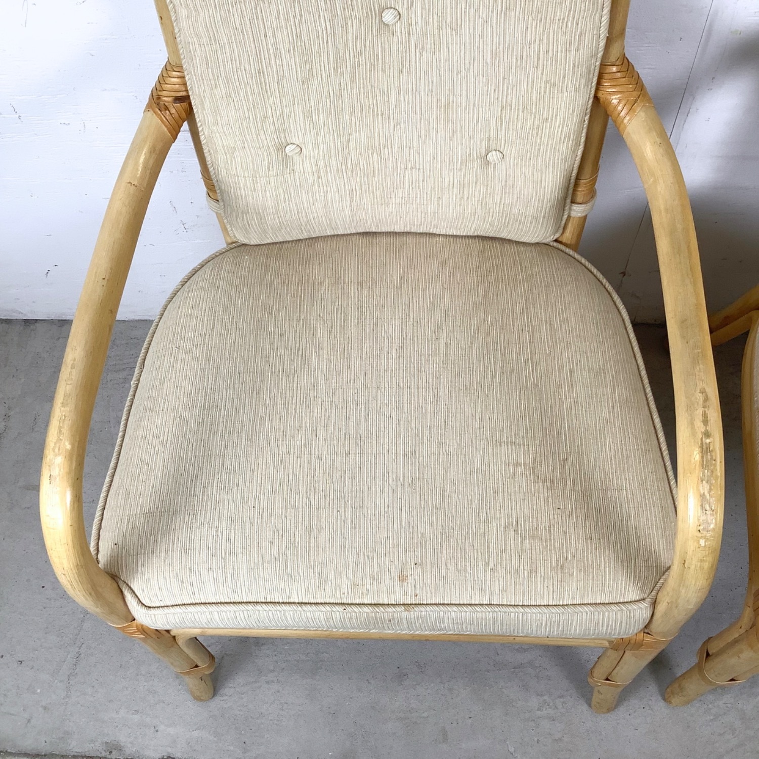 Vintage Coastal Henredon Rattan Armchairs - image-18