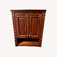 Vintage/Antique Dark Brown Wood Wall Shelf