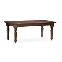 Pottery Barn Sumner Dark Brown Wood Dining Table