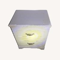 White Wood Nightstand