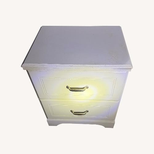 Used White Wood Nightstand for sale on AptDeco