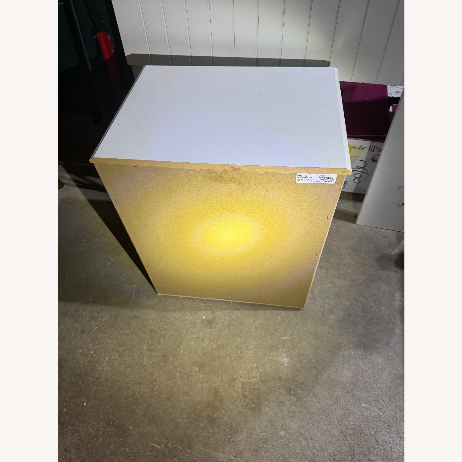 White Wood Nightstand - image-3