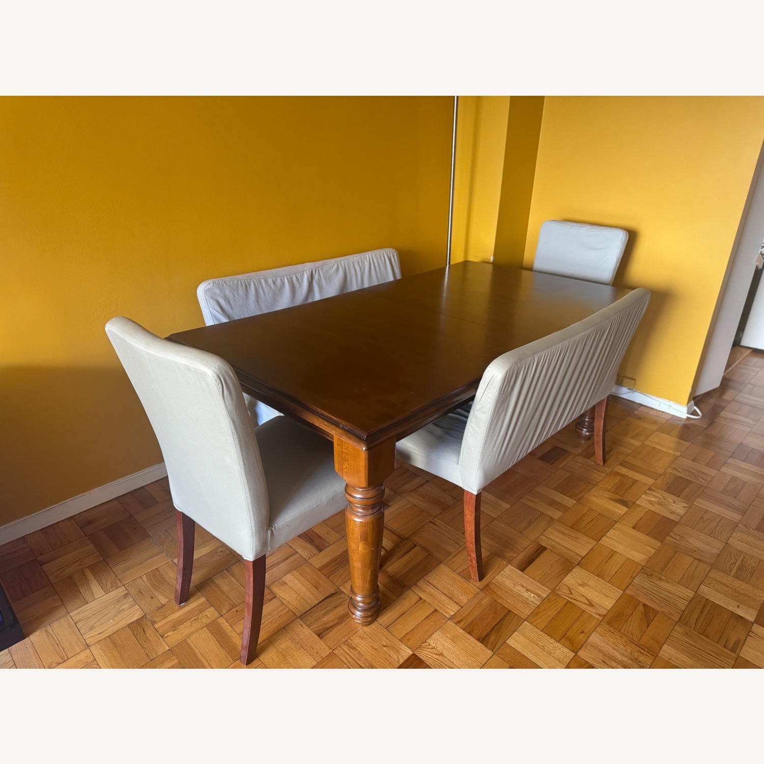 Pottery Barn Light Gray Dining Chairs - image-2