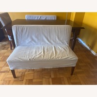 Pottery Barn Megan Settee Light Gray Dining Chairs