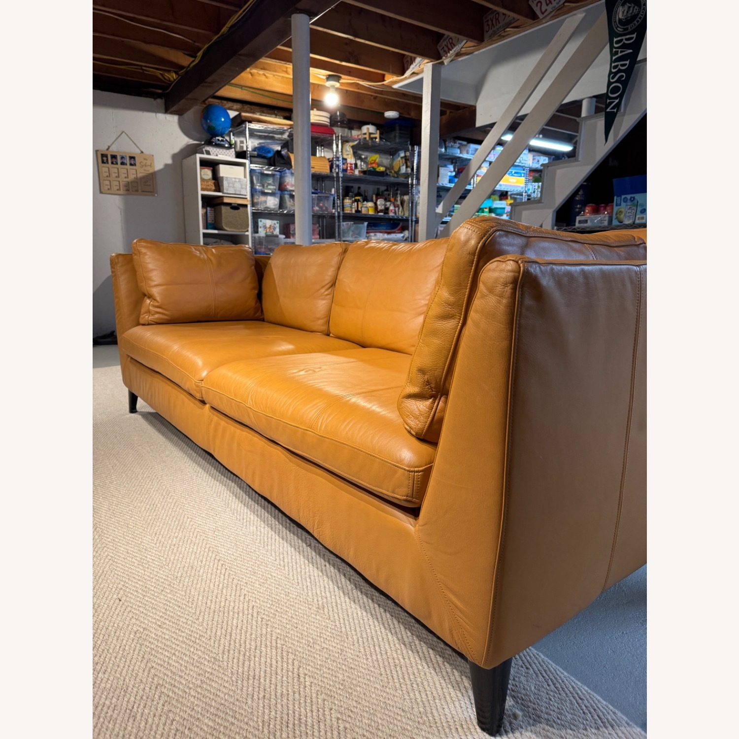 IKEA Leather Natural 3+ Seater Sofa - image-3