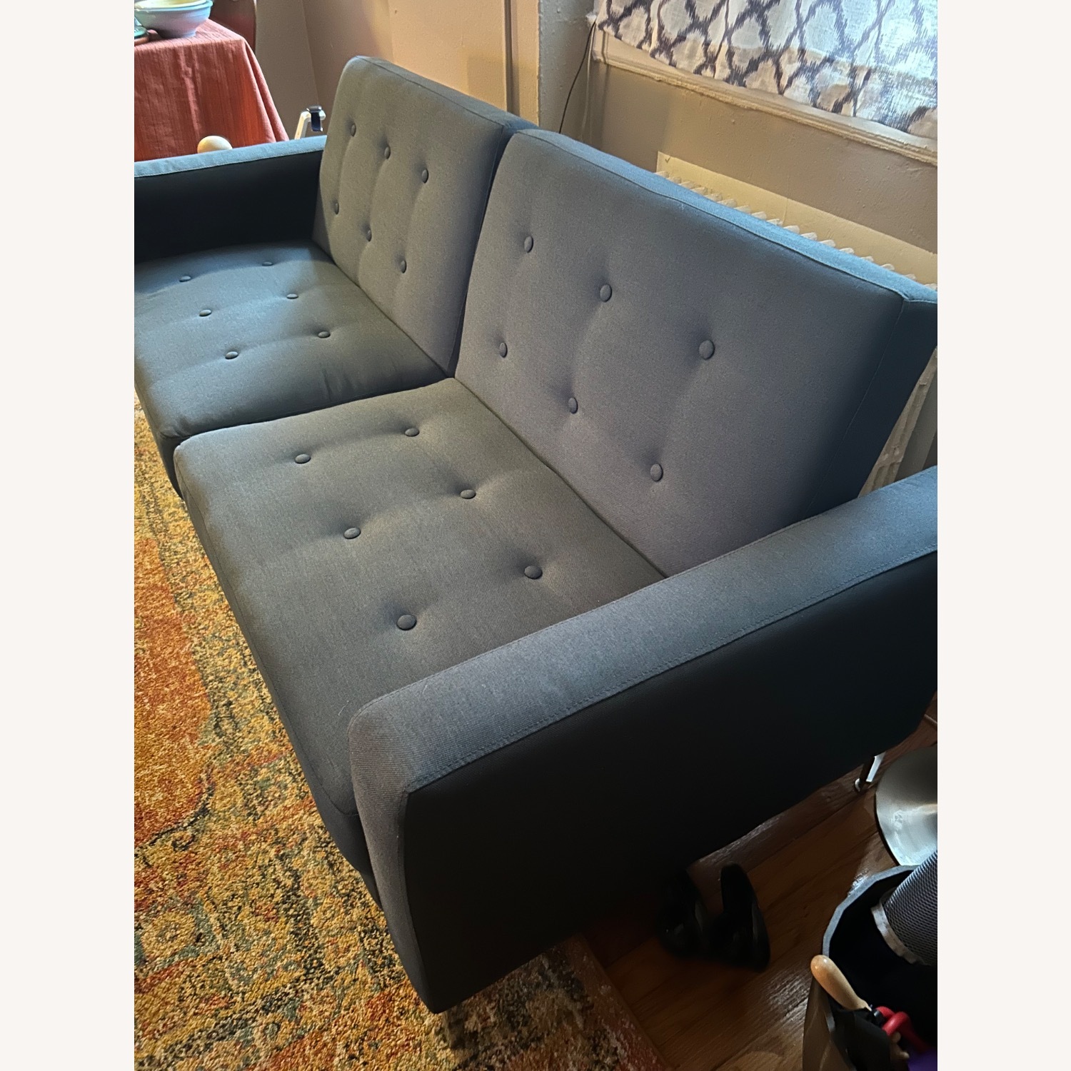 Wayfair Teal Blue Sofa 76” - image-3