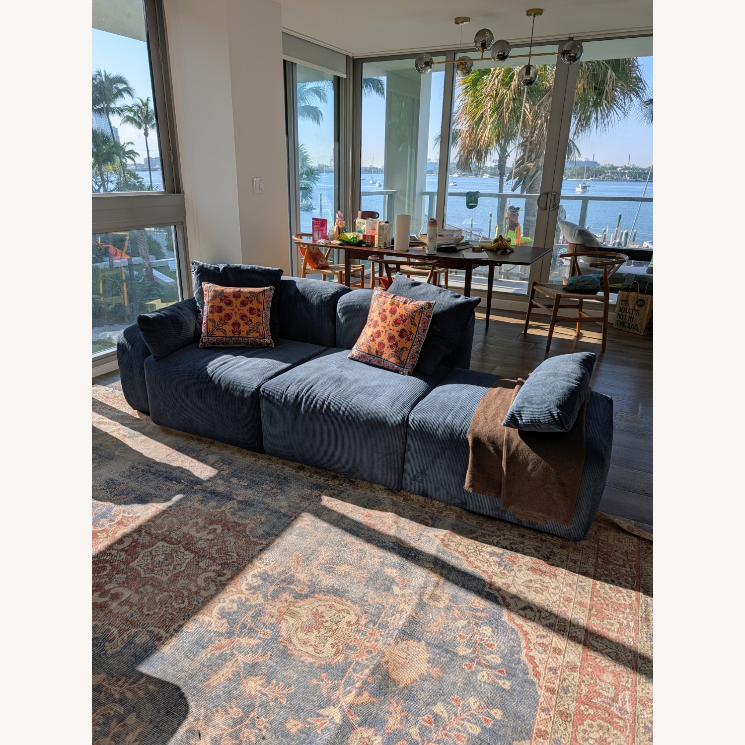  Rove Concepts Kaye Sofa  Blue Corduroy  - image-2