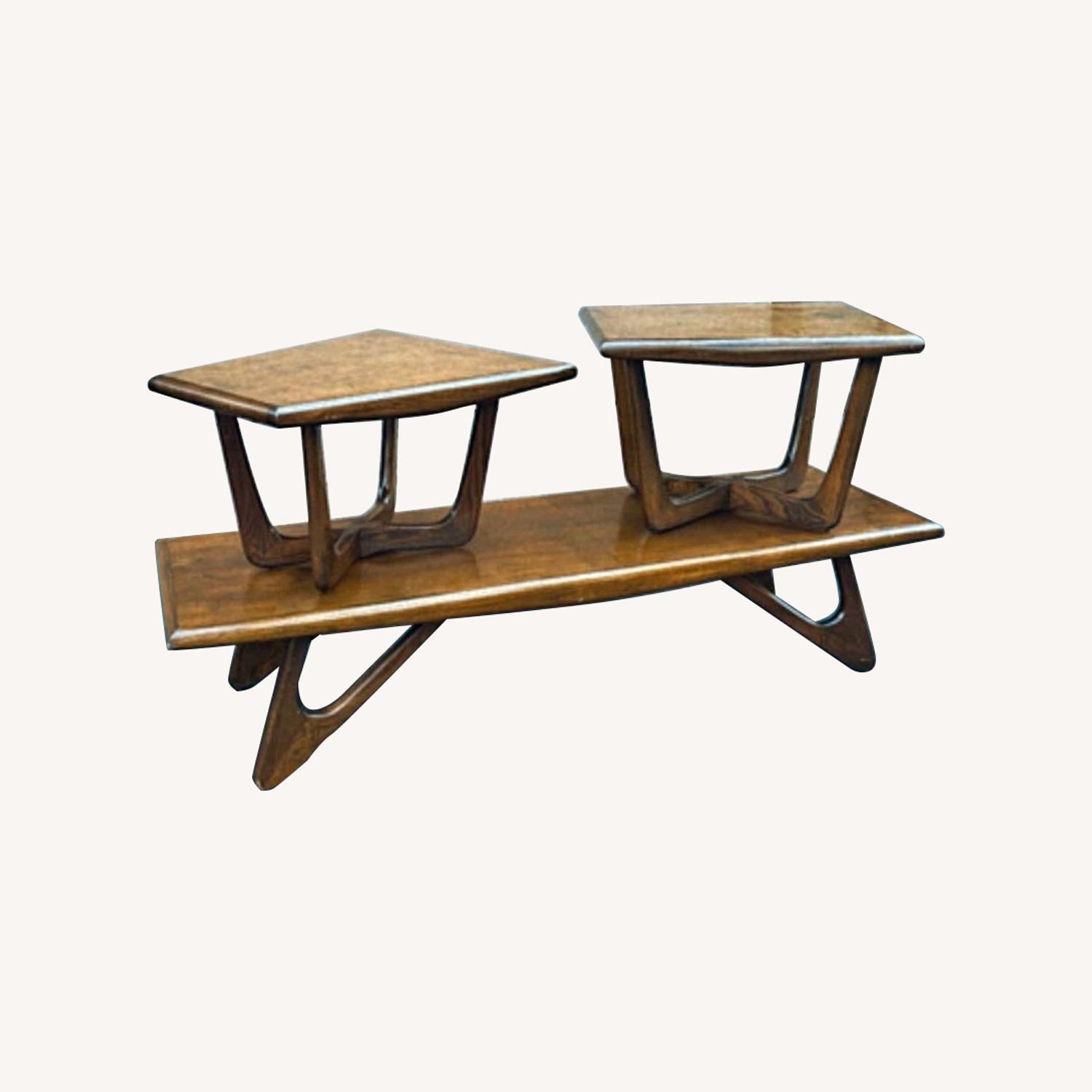 Vintage/Antique Dark Brown Coffee Table - image-0