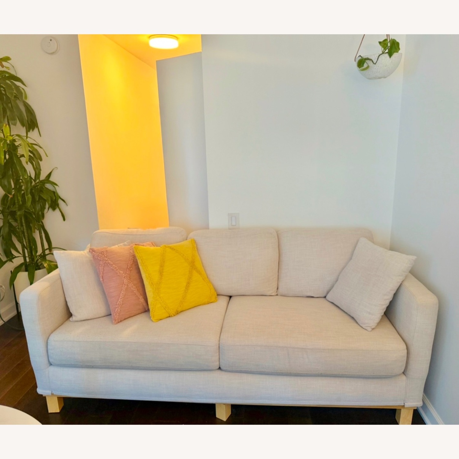 Natural Fabric 3+ Seater Sofa - image-2