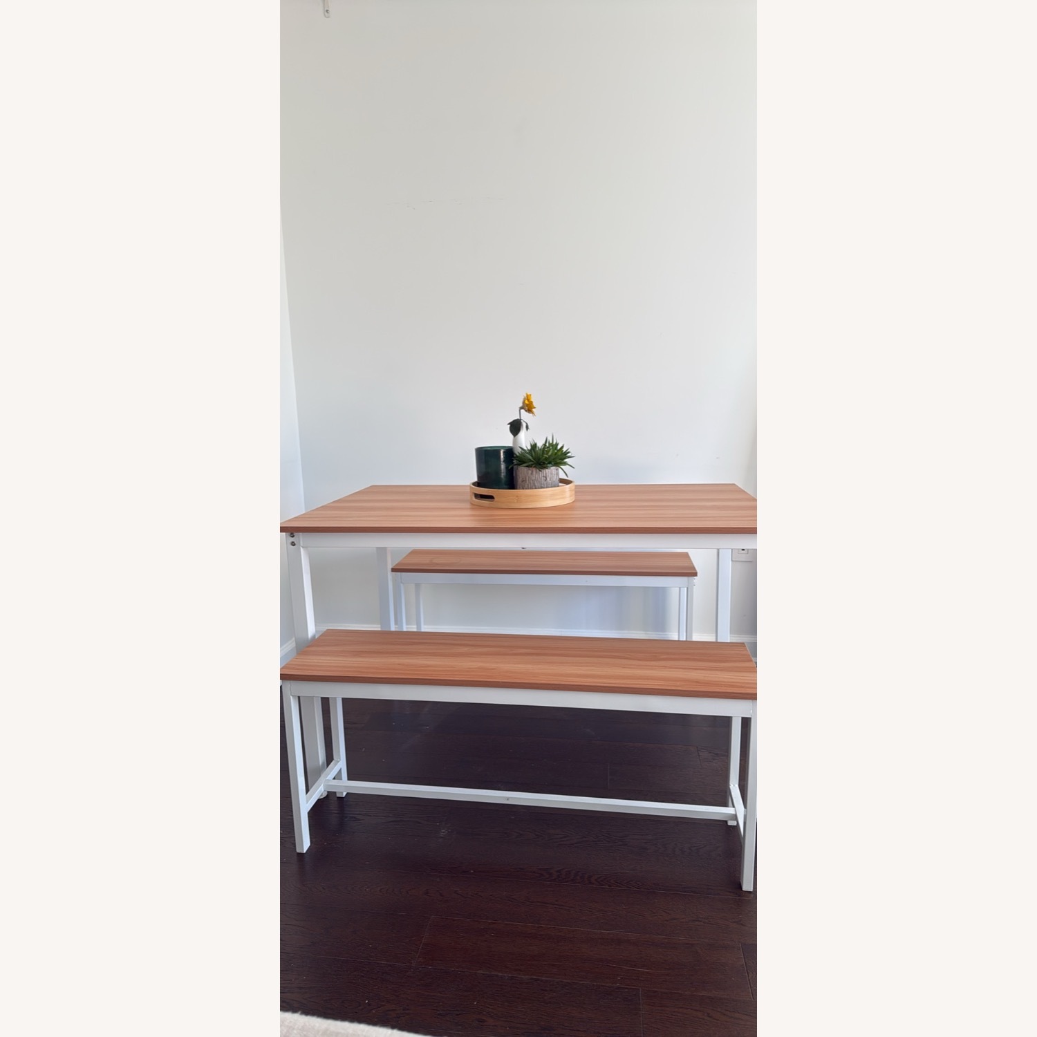 Light Brown Wood Dining Table - image-1